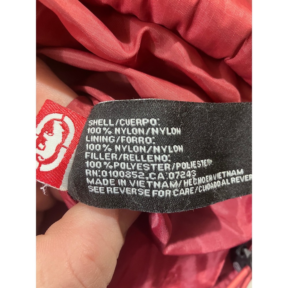 Ecko Function Puffer Jacket Burgundy Quilted Zip … - image 7